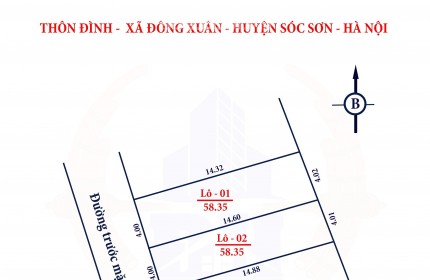 Hàng nóng f0 chính chủ nhờ bán 58m2 Thôn Đình,Đông Xuân,Sóc Sơn,Hà Nội(đường ô tô )
Thông tin:
-Diện tích 58m,mặt tiền=hậu rộng 4m.(ngõ thông rộng