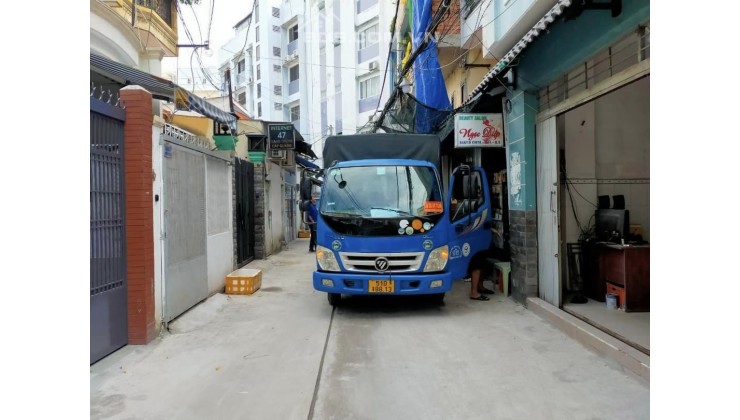 Hẻm XH, xe hơi đậu trong nhà, CMT8 Quận 3, 55m2, 5.5m x 10m, còn 9,1 tỷ