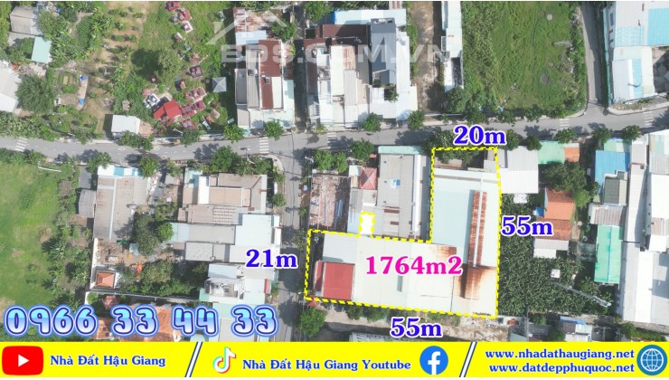 Bán 1764m2 đất Xuân Thới Thượng, Huyện Hóc Môn SHR 47 tỷ. Lh:0966334433.