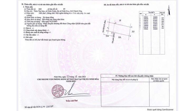 MÃ 966 – 967 (NH22-23): BÁN 2 LÔ ĐẤT MẶT TIỀN TL8, KẾT NỐI KHÁNH VĨNH, NINH HÒA