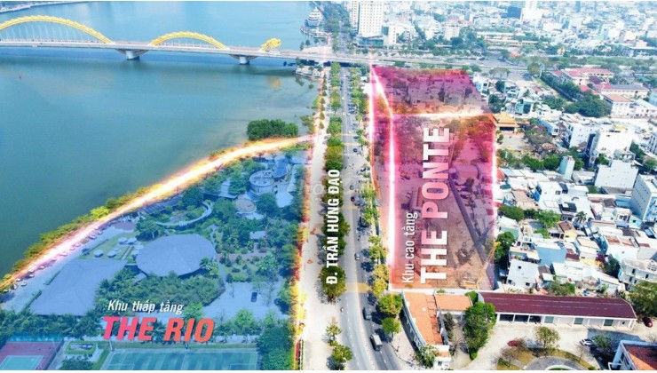 Mở bán căn hộ The Ponte - HH3 Đà Nẵng cách cầu Rồng 200m view sông Hàn