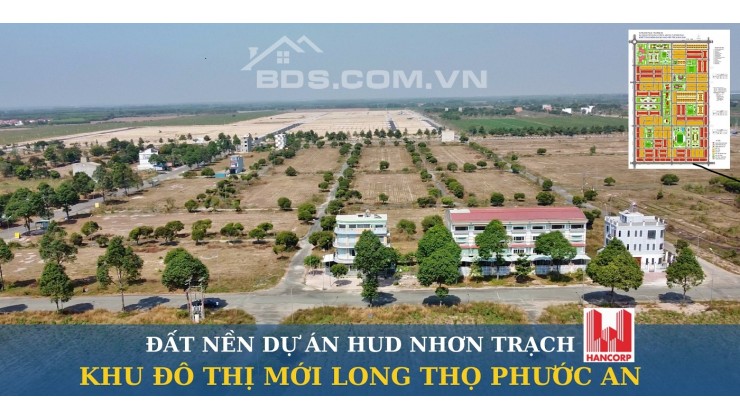 Bán đất Nhơn Trạch - Nền dự án XDHN diện tích 122m2 full thổ cư - Đường N2 LG26m.