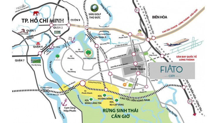 Fiato City Nhơn Trạch - Căn hộ cao cấp liền kề sân bay Long Thành, thanh toán chỉ 0.5% mỗi tháng