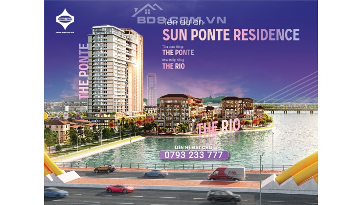 Nhận booking dự án Sun Ponte Residence trực diện sông Hàn