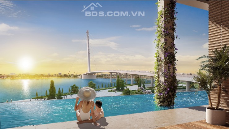 Căn hộ Sun Cosmo Đà Nẵng 2PN giá siêu tốt ôm trọn view Sông Hàn và tứ đại mỹ cầu đẹp nhất Đà Nẵng