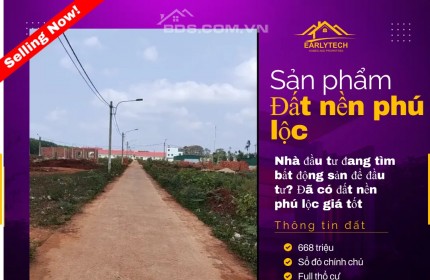 Bán đất  phú lộc dak lak