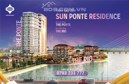 Nhận booking dự án Sun Ponte Residence trực diện sông Hàn