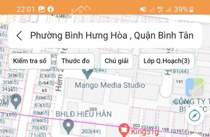 Bán nhà đường số 3 Bình Hưng Hòa 64m2 ngang 4m hẻm 6m  gần Eon Tân Phú.