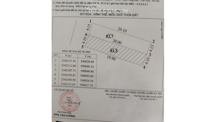 Bán 82,7m2 full thổ cư Đường Yên, Xuân Nộn, Đông Anh, Hà Nội. Đất bìa làng, ôtô tránh.