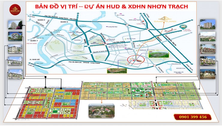 Saigonland Nhơn Trạch - Mua bán đất Nhơn Trạch - Dự án Hud Nhơn Trạch Đồng Nai.