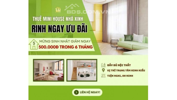 Cần cho thuê Minihouse ngay trung tâm quận Ninh Kiều