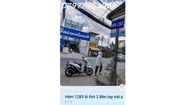 LH: 0797745393 Bán nhanh đất thổ cư Đường Nguyễn Duy Trinh TPThủ Đức TPHCM Cách đây 3 năm mua 4 tỷ Nay cần tiền cắt lỗ bán: 3 tỷ 550 triệu, Sổ hồng