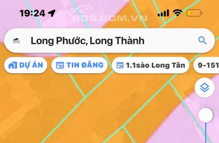 Cần bán nền đất 117m2 MT đường Hương Lộ 12 (HL12) xã Long Phước, Long Thành.