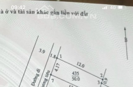 50m Thụy Hương - Full thổ cư, cách chợ và trục xe buýt 200m.giá nhỉnh 1 tỷ chút.