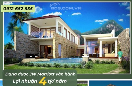 Bán biệt thự biển JW Marriot Đà Nẵng 1068m2 bể bơi view biển full nội thất - lợi nhuận 3,5 tỷ/ năm