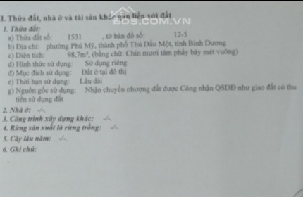 Bán đất mặt tiền Huỳnh Văn Lũy giá 7 tỷ. ngang 7m5