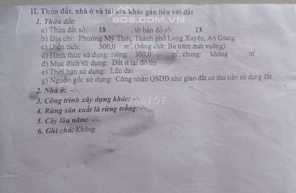 Bán đất thổ cư, chính chủ, gần bệnh viện cho cả nhà