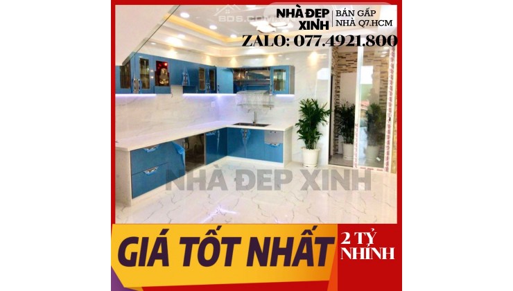 Bán Nhà Quận 7 , 2 PHÒNG NGỦ, 2 WC , NHỈNH 2 TỶ