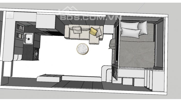 Bán Căn Hộ Gần Đường Phố Bùi Ngọc Dương, Hai Bà Trưng 35m, Tầng 1, giá 1,85 tỷ.