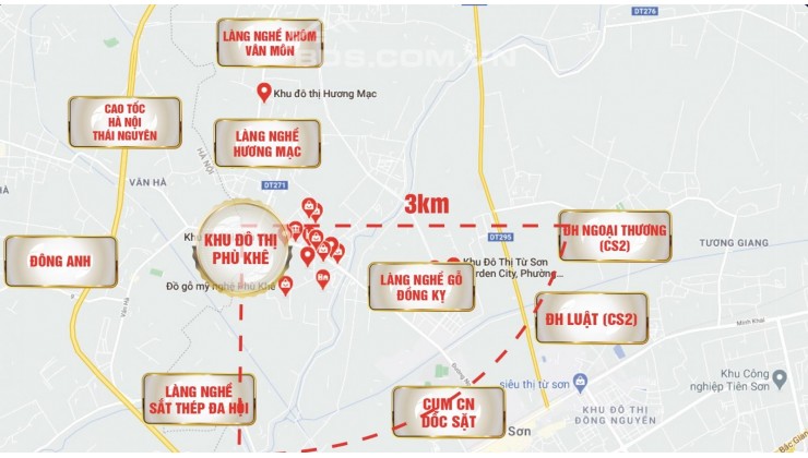 Duy nhất 20 căn SHOPHOUSE tại mặt đường Nguyễn Văn Cừ - Phù Khê, Từ Sơn