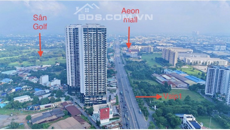 Chính chủ bán căn hộ 2PN+2WC sổ sẵn view sân golf tặng full NT 2,8tỷ
