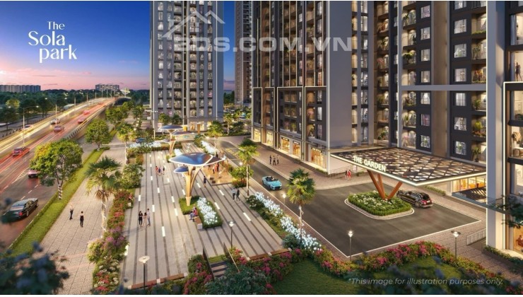 Căn hộ 1PN +1 hot nhất tại The Sola park - vinhome Tây Mỗ