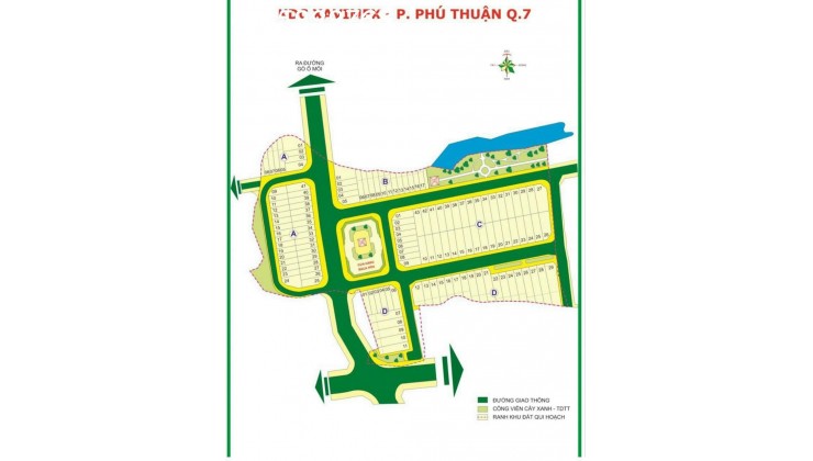 Đất Bt KDC Phú Thuận Q7, cách PMH 1km.Dt 7*24m,Gpxd 4 Tầng,Giá chỉ 62tr/m2