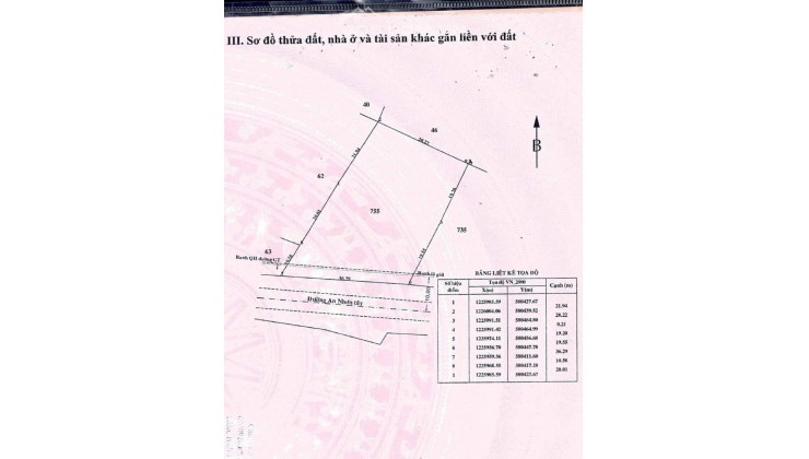 Đất mặt tiền đường An Nhơn Tây, An Nhơn Tây, Củ Chi.