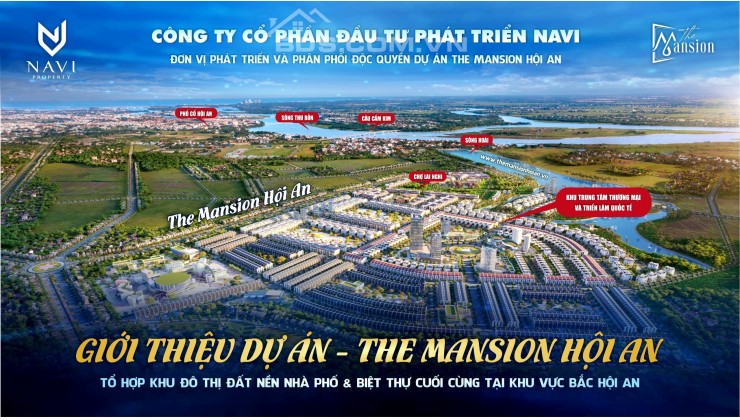 Bán đất nền dự án The Mansion Hội An giá hấp dẫn 14.7 tr/m2