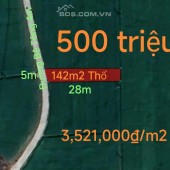 Bán lô đất thổ mặt tiền đường đan 4 m giá 500 triệu