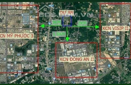 Xem ngay lô đất đẹp chỉ 1,2 tỷ/ nền, liền kề KCN Visip 2, KCN Mỹ Phước 3, gần chợ Bến Đồn, chợ Hòa Lợi