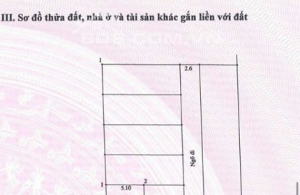 Lô đất 46m2, giá đầu tư nhỉnh 1 tỷ, tk5, ô tô vào đất, xã Ngọc Hoà, Chương Mỹ