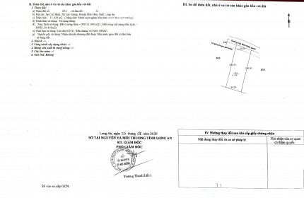 Bán đất tại mặt tiền đường Lộc Bình 6, xã Lộc Giang, Huyện Đức Hòa, tỉnh Long An