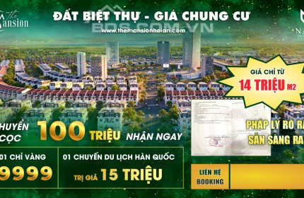 Bán đất nền dự án Mansion Hội An giá chỉ từ 14tr/m2, co hội kinh doanh sinh lời cao