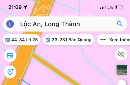 Bán đất mặt tiền sân bay Long Thành tại xã  Lộc An huyện Long Thành,