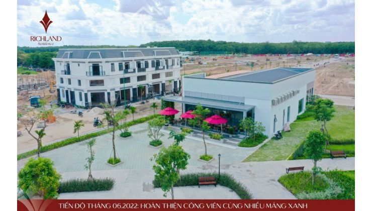 Đất nền và nhà xây sẵn 1 trệt 1 lầu, Richland Residence ngay tại trung tâm TP Bến Cát