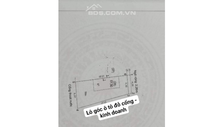 BÁN ĐẤT TẶNG NHÀ 3 TẦNG PHỐ ĐÌNH THÔN 62M2 GIÁ CHÀO 13TỶ