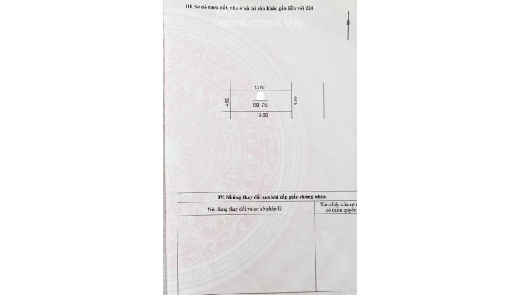 BÁN ĐẤT ĐẤU GIÁ X1 SƠN DU, NGUYÊN KHÊ, ĐÔNG ANH - HÀNG LOẠI 1 - GIÁ ĐẦU TƯ 6XTR/M