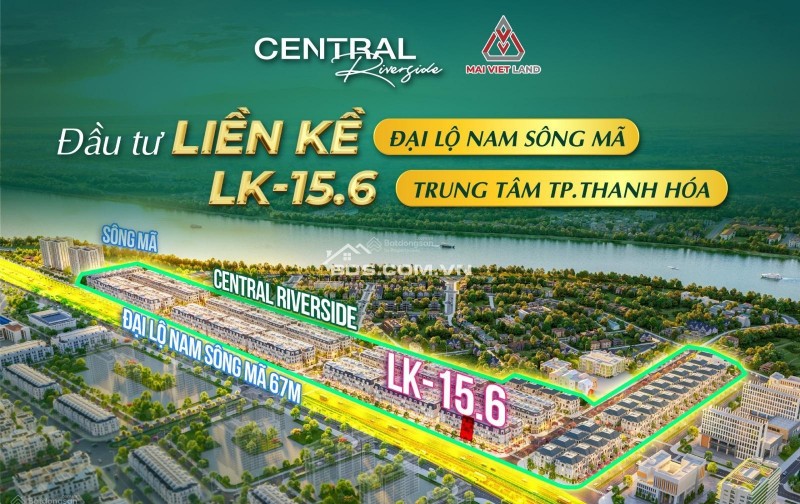 Bán nhà LK ngay Đại lộ Nam Sông Mã, Đối diện 12 toà chung cư Vinhomes Thanh Hóa. GIá 4.7 tỷ