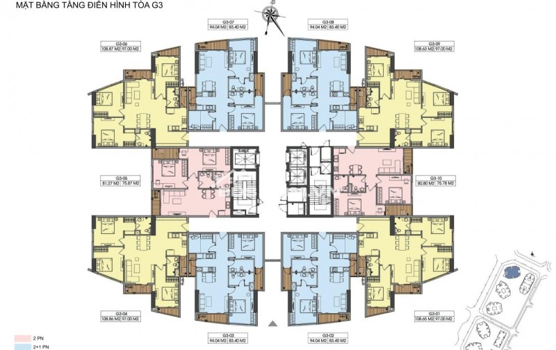 Bán căn hộ 97m2 ban công ĐB le grand jardin tòa G3 sài đồng, long biên