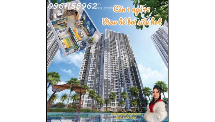 Bán Căn 1PN+1 The Miami GS6 Tầng 05 Căn 06 - Siêu VIP - View Nội Khu - Hướng Đông Nam.