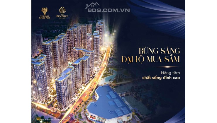 Giá gốc CĐT chỉ 1.5 tỷ căn studio phân khu Beverly Solary trung tâm Vinhomes quận 9