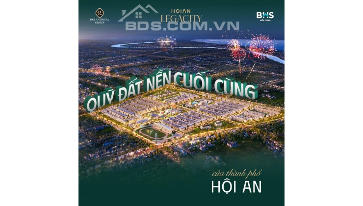 Đất nền mini villa Hội An Legacity, 140m ngay cạnh phố cổ, sổ hồng ngay GĐ1