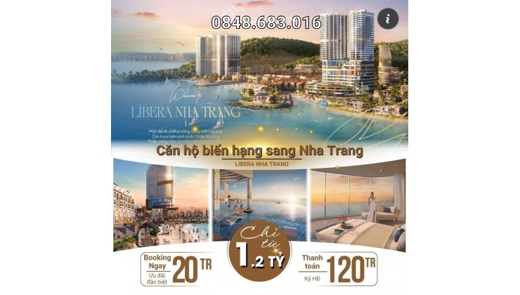 Đầu tư sinh lời ngay chỉ từ 1ty2 căn hộ đường Phạm Văn Đồng Nha Trang - Bàn giao full nội