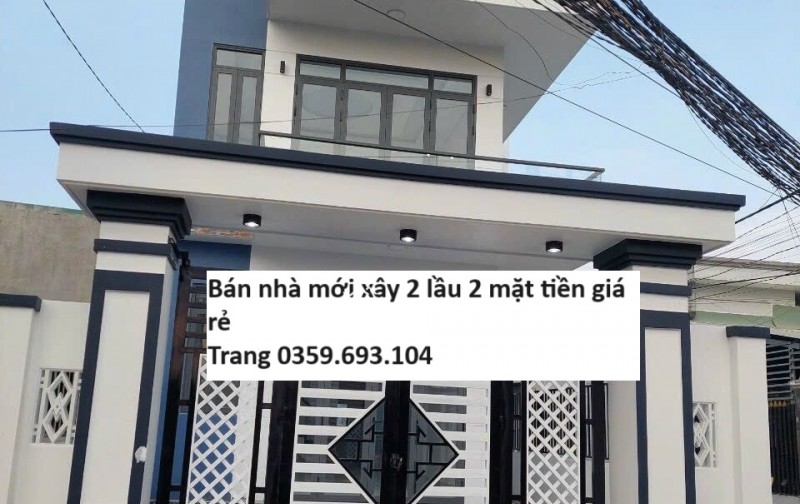 Bán nhà mới xây 2 lầu 2 mặt tiền nở hậu chính chủ Xã Tân Bình,Vĩnh Cửu