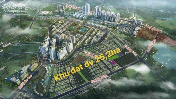 Bán lô đất dịch vụ 25,2ha vân canh hoài đưc hà nội diện tích 53,4m2