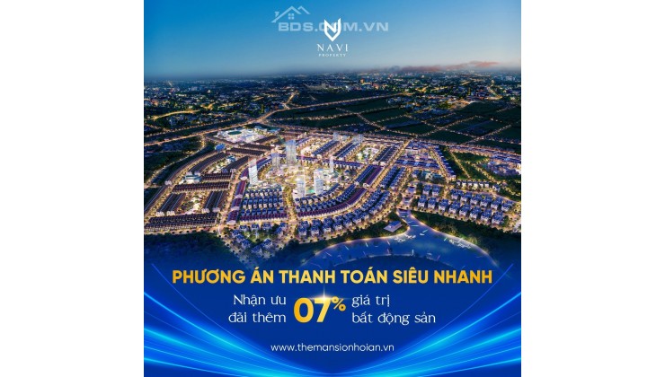 CHỈ TỪ 14,7tr/m2 SỞ HỮU NGAY ĐẤT NỀN BIỆT THỰ - ĐẢM BẢO SINH LỜI CHỈ CÓ TẠI THE MANSION HỘI AN