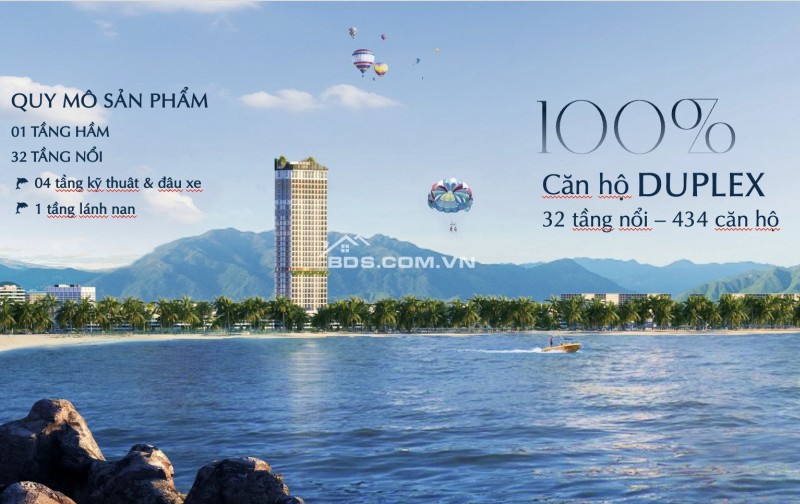 căn hộ 100% duplex, view Biển , pháp lý sỡ hữu lâu dai.