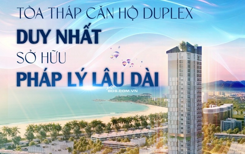 căn hộ 100% duplex, view Biển , pháp lý sỡ hữu lâu dai.