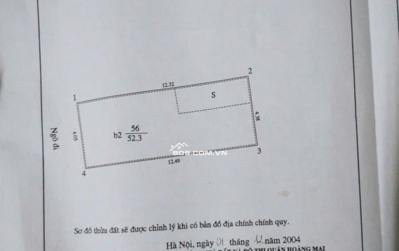 Bán nhà KPL 299 Hoàng Mai - gần Đền Lừ 2 - 53m2 ngõ thông - ôtô tránh - kinh doanh